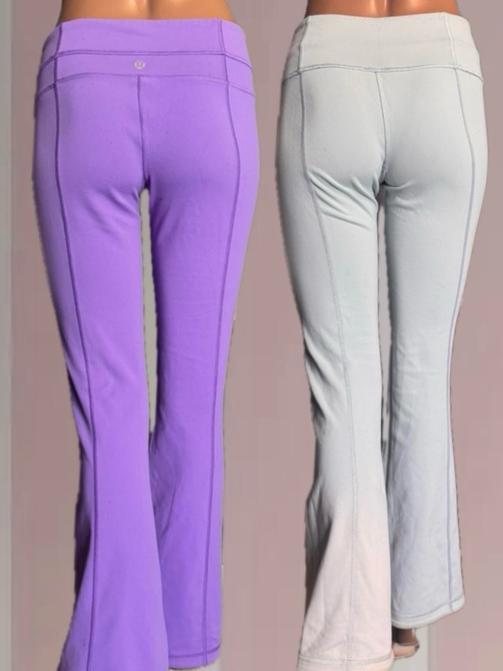 Lululemon *REVERSIBLE* Purple/Teal Flare Yoga Pants